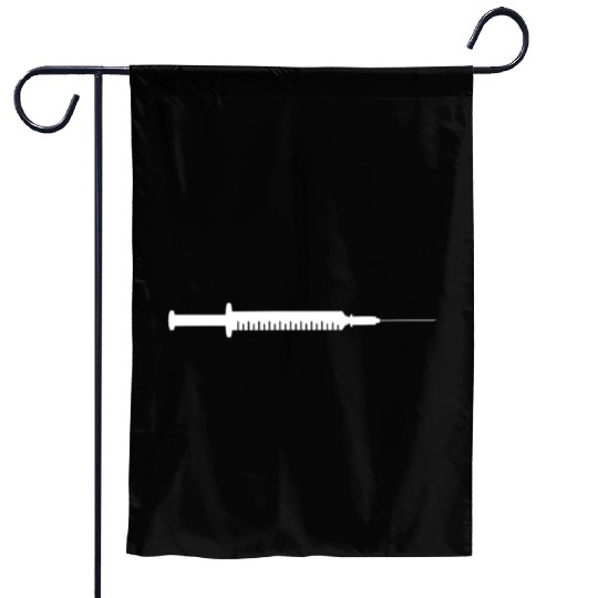 Syringe White, Doctor Garden Flags