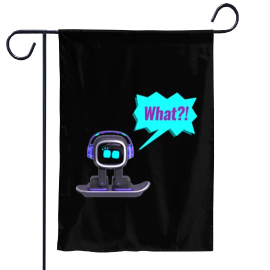 EMO Robot Sticker Garden Flags
