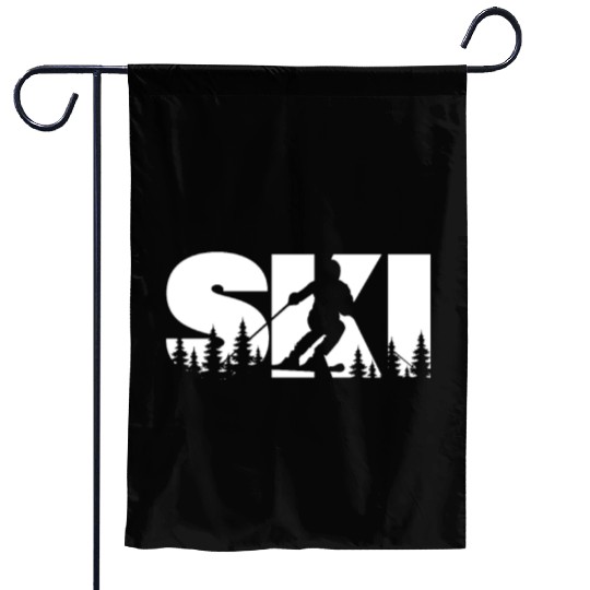 Ski, Skiing Garden Flags