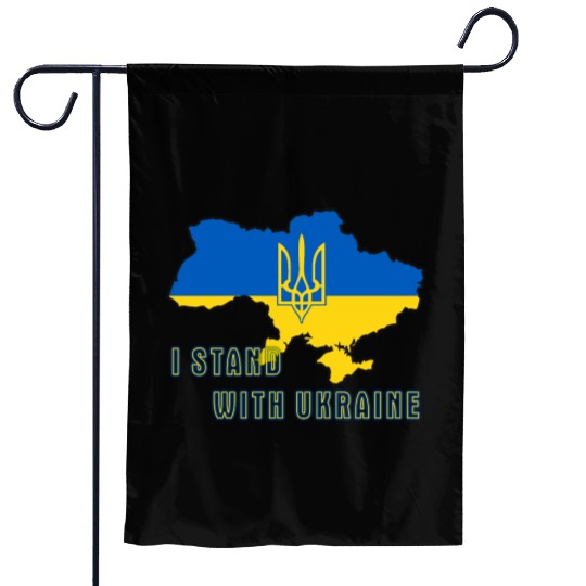 I Stand With Ukraine Garden Flags