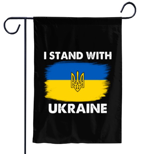 I Stand with Ukraine Ukraine Flag Garden Flags