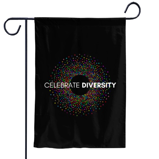 Discover Celebrate Diversity. LGBTQ Pride Month. Garden Flags