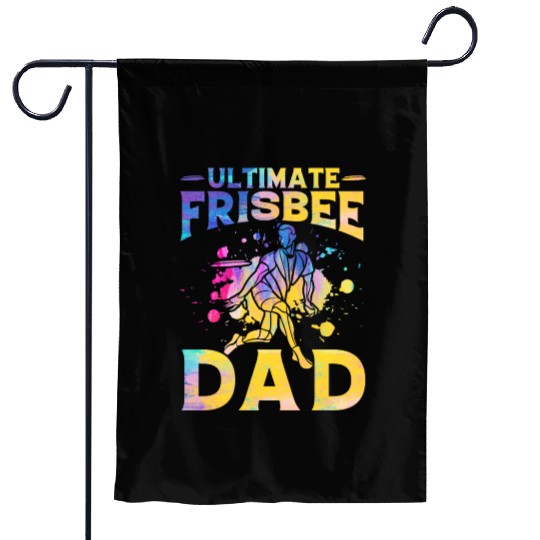 Ultimate Frisbee Dad Garden Flags