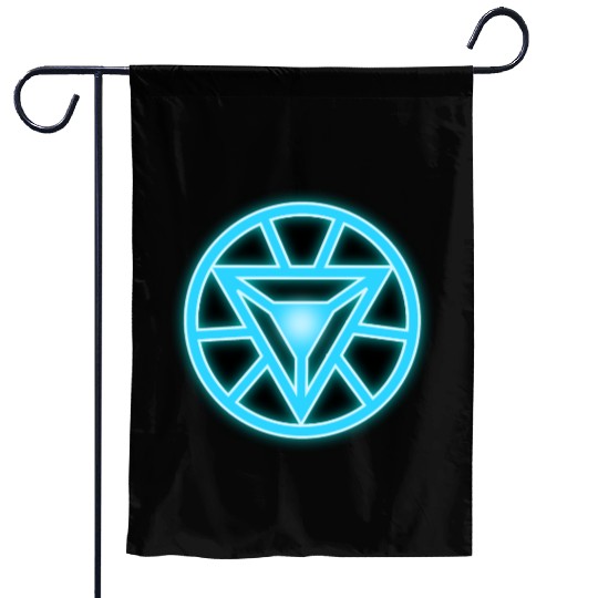 Arc Reactor Iron Man Garden Flags