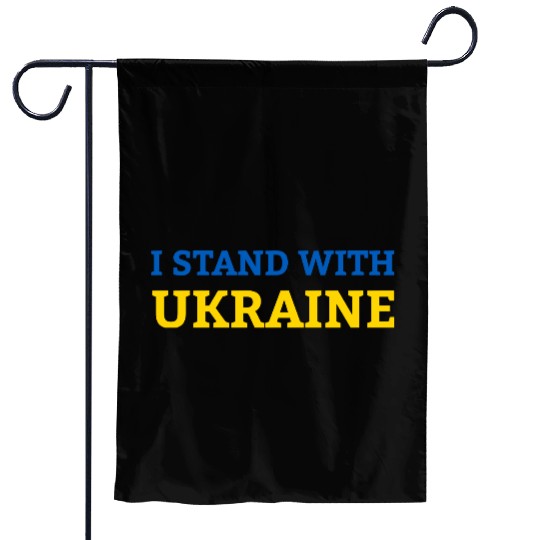 "I stand with Ukraine" Support & Solidarity Garden Flags