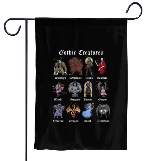Cryptid Mythical Creatures Garden Flags