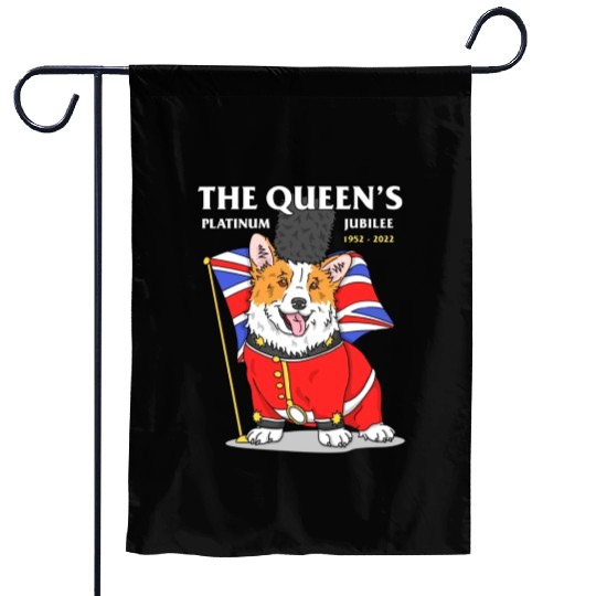 The Queen Platinum Jubilee 2022 Corgi Garden Flags