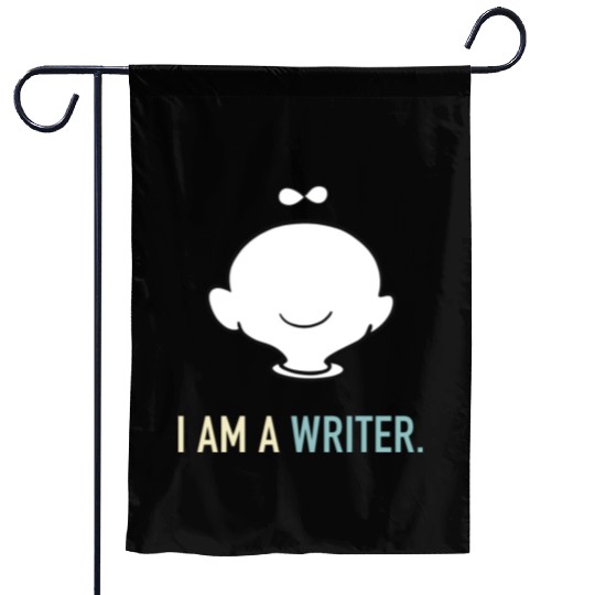 I am a writer Garden Flags
