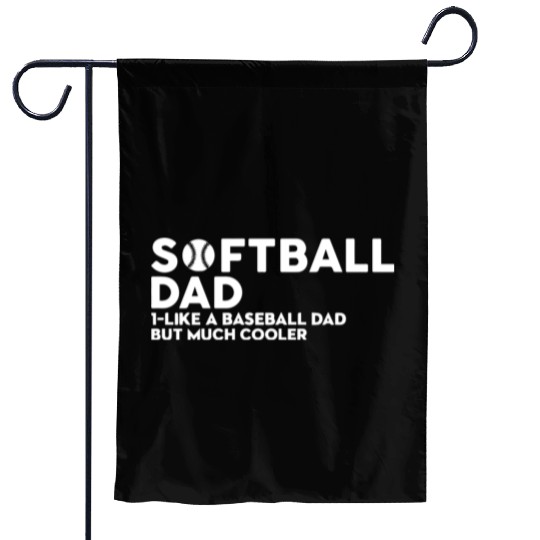 Softball Dad Garden Flags