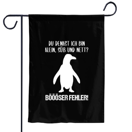Penguin Small Sweet Nice Funny Quote Gift Garden Flags
