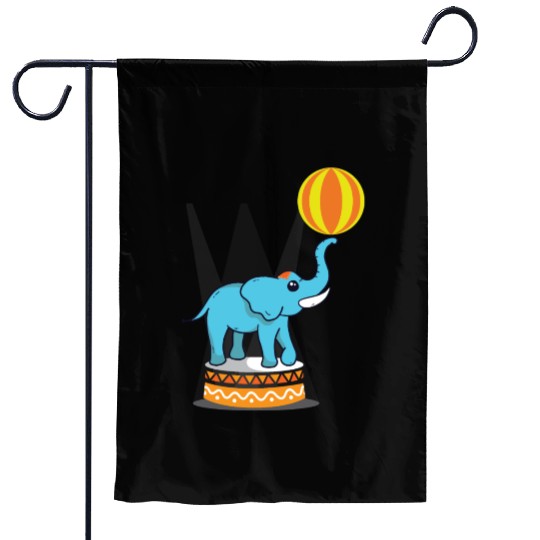 Elephant Show Animal Trainer Gift Garden Flags