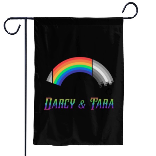 Heartstopper Rainbow Darcy and Tara LBGTQIA+ Garden Flags