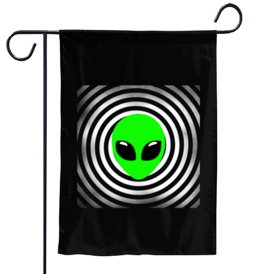 Alien Garden Flags Ufo Extraterrestrial Children Mars