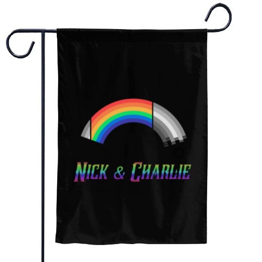 Heartstopper Rainbow LBGTQIA+ Nick and Charlie Garden Flags