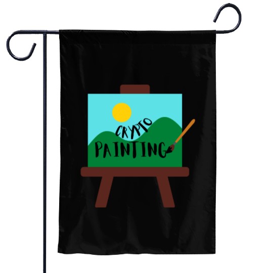 Crypto Painting Garden Flags