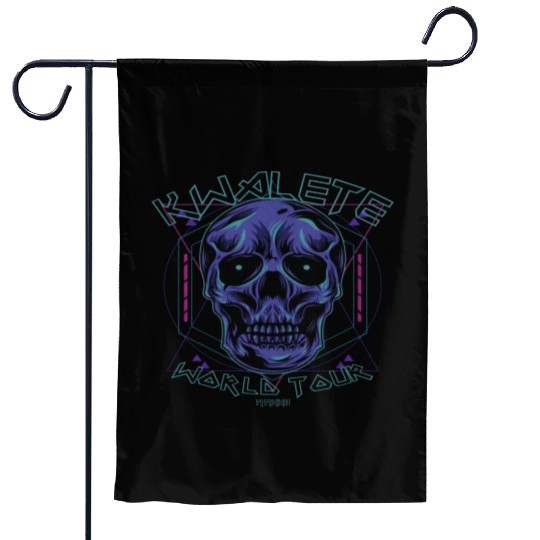 Kwalete World Tour Diamond Skull Garden Flags