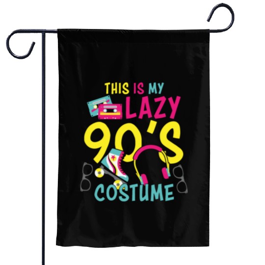 This Is My Lazy 90s Costume Garden Flags