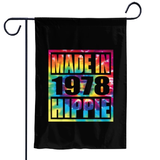 Hippie Birthday 1978 Garden Flags