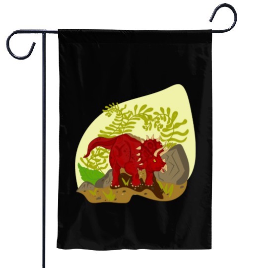 Triceratops horridus Garden Flags