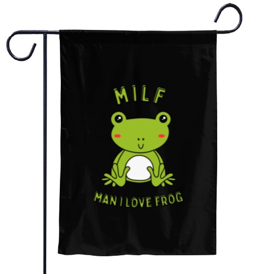 MILF Man I Love Frog Garden Flags