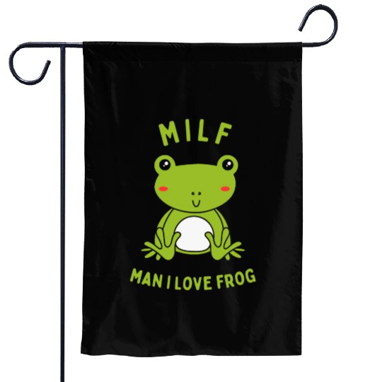 MILF Man I Love Frog Garden Flags