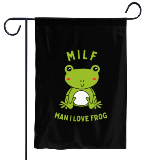 MILF Man I Love Frog Garden Flags