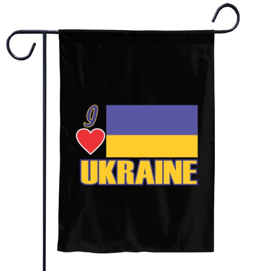 i love ukraine Garden Flags