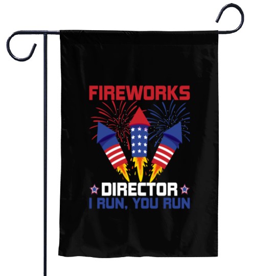 Fireworks Director Garden Flags