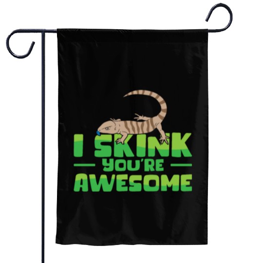 Herpetology Skink Lizard Wildlife Reptile Garden Flags
