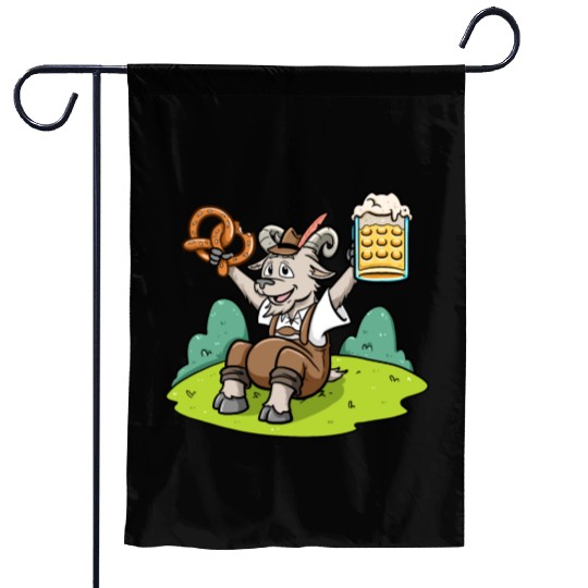 Goat Beer Pretzel Bavarian Leather Trousers Beer Garden Flags