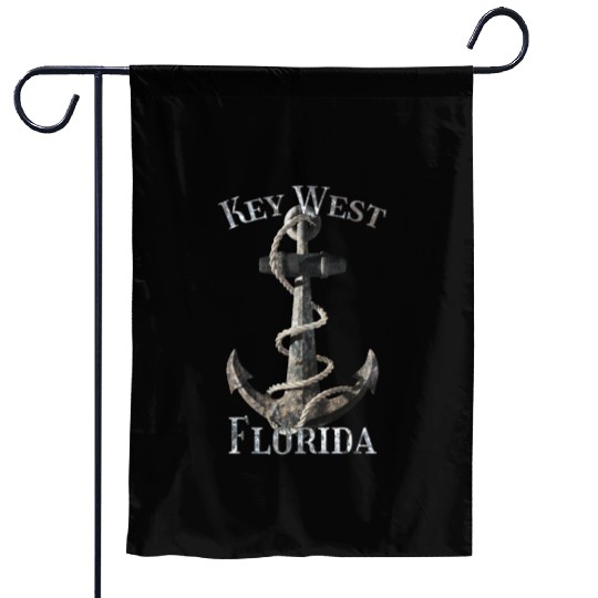 Key West Florida Nautical Anchor Sailing Garden Flags