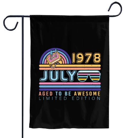 Brilliant Gift For July 1978 Garden Flags