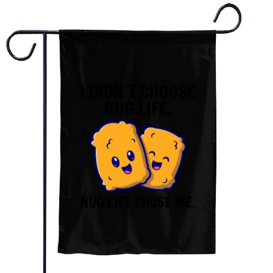 Chicken Nuggets Fast Food Funny Saying Garden Flags