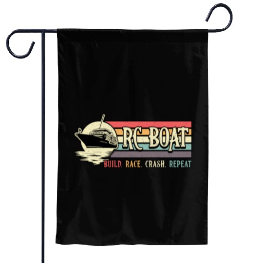 RC Boat Build Race Crash Repeat Model RC Boats Garden Flags