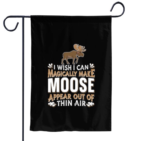 Moose Elk Hunting Garden Flags