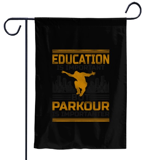 Parkour Free Running Traceur Garden Flags