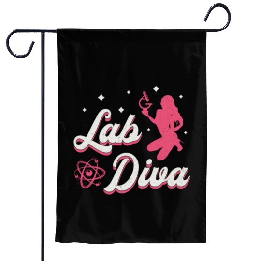 Lab Diva Laboratory Technician Science Lab Tech Garden Flags