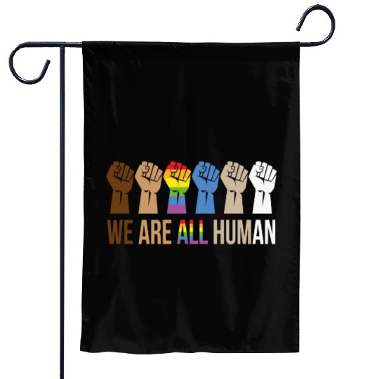 We Are All Human Pride Month For Lesbian and Gays Garden Flags