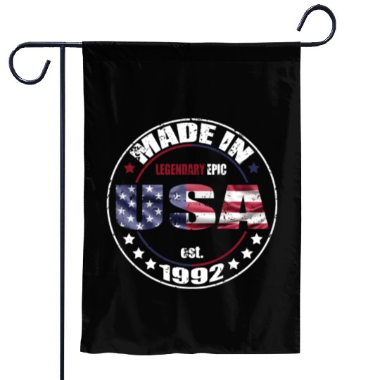Birthday Saying Born USA 1992 Garden Flags