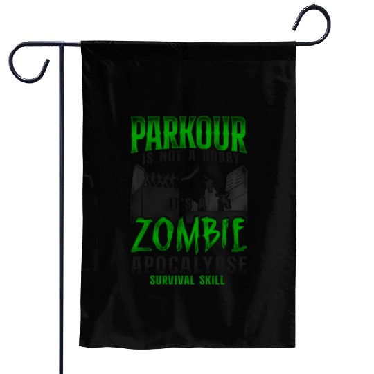 Parkour Free Running Traceur Garden Flags