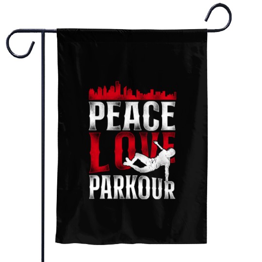 Parkour Free Running Traceur Garden Flags