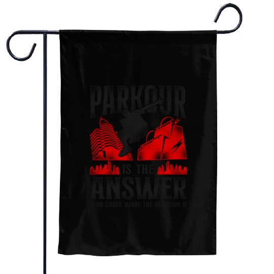 Parkour Free Running Traceur Garden Flags