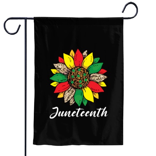 Juneteenth sunflower , African American holiday Garden Flags