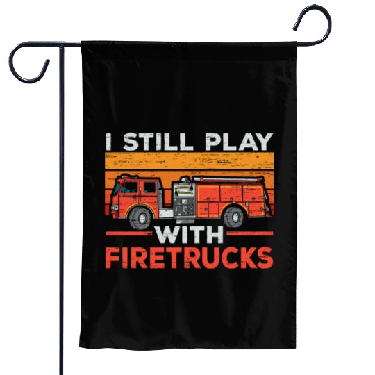 Firefighting Fireman Firefighter Fire Firewoman Garden Flags
