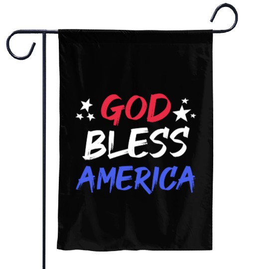 Patriotic USA God Bless America Garden Flags
