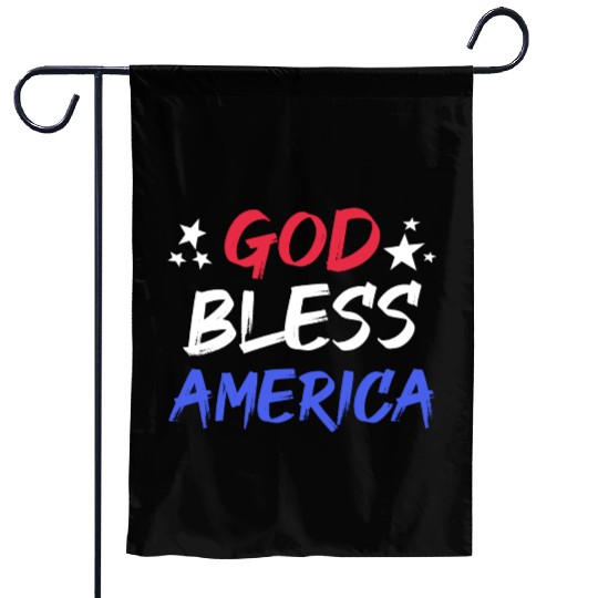 Patriotic USA God Bless America Garden Flags