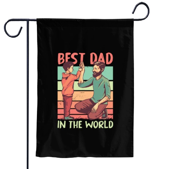 Funny Dad Daddy Best Dad Father Fun Lovers Garden Flags