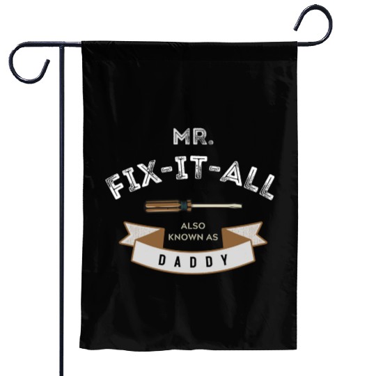 Black Beige Light Brown Vintage Father's Day Garden Flags