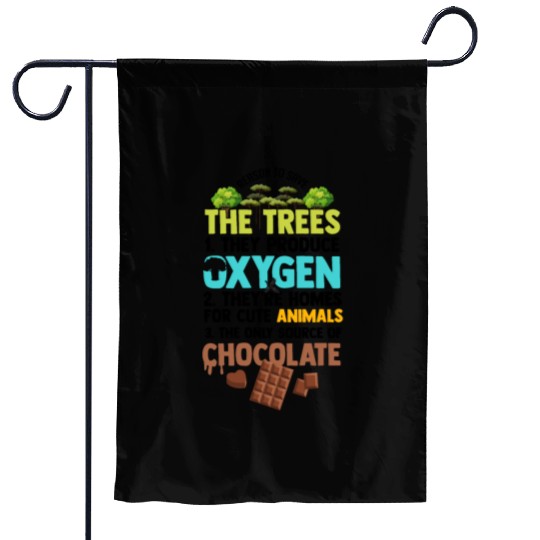 Novelty Reasons To Save Trees Planting Garden Flags