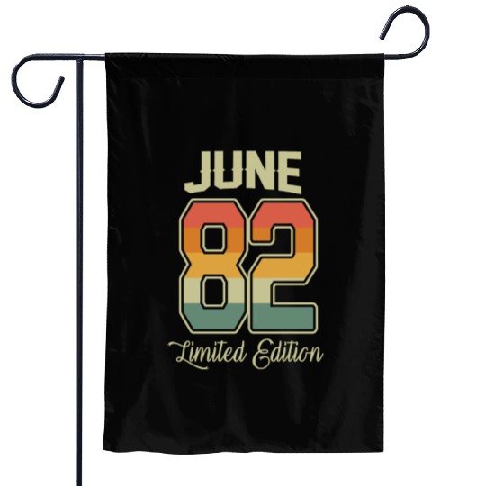 Vintage 40th Birthday June 1982 Sports Gift Garden Flags